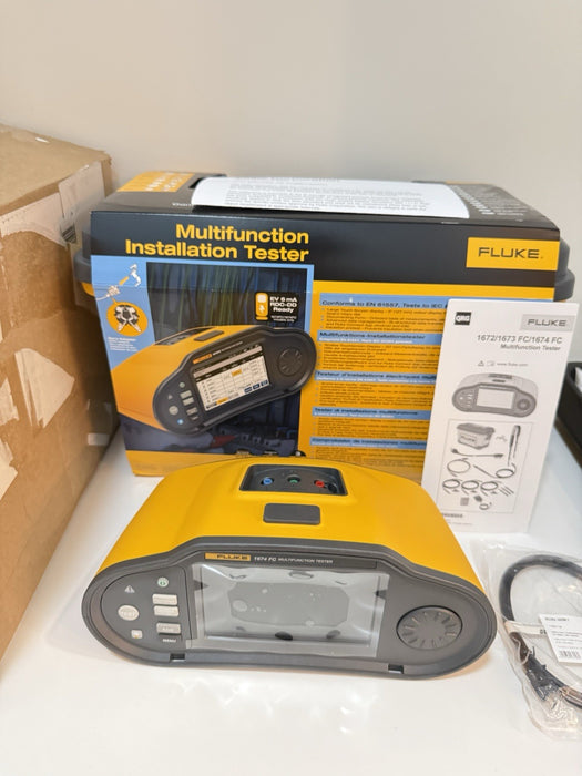 FLUKE 1674FC MULTIFUNCTION INSTALLATION TESTER (NEW FACTORY SEALED) MFD-2025)