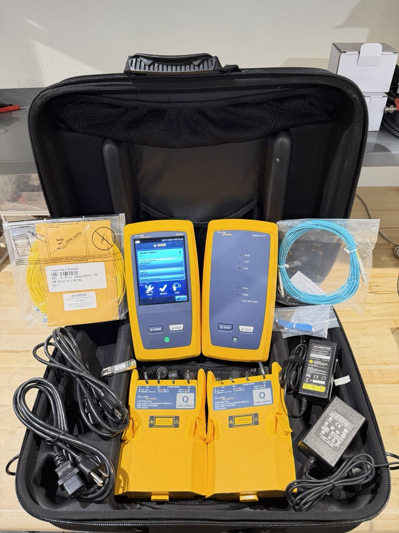 FLUKE NETWORKS CFP-100-Q CERTIFIBER PRO QUAD OLTS V1 WITH WIFI TESTED