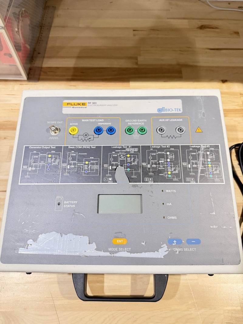 FLUKE BIOMEDICAL RF303 ELECTROSURGERY ANALYZER TESTED