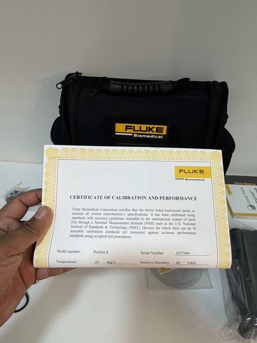 FLUKE BIOMEDICAL PROSIM 8 VITAL SIGNS SIMULATOR CALIBRATED 2023/2024