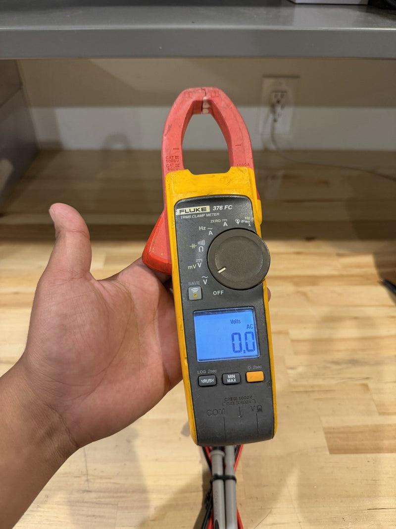 FLUKE 376FC WIRELESS TRUE RMS AC/DC CLAMP METER WITH LEADS