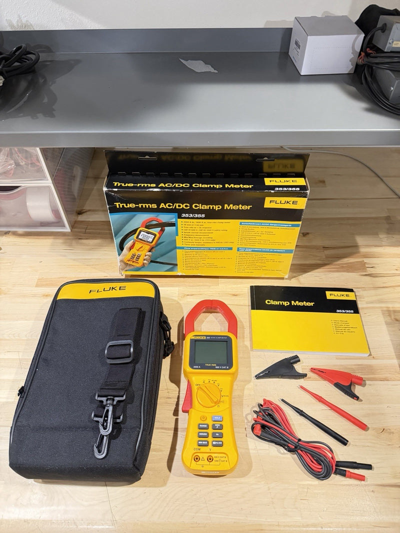 FLUKE 355 AC/DC CLAMP METER 2000A TESTED