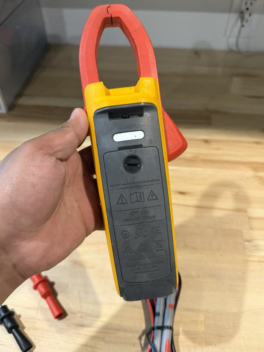 FLUKE 376FC WIRELESS TRUE RMS AC/DC CLAMP METER W/LEADS - SHIPS FAST