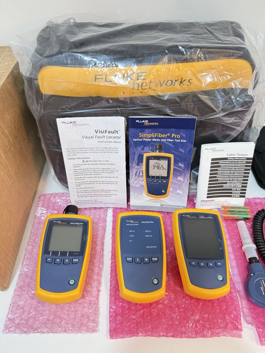 FLUKE NETWORKS FTK1375 MULTIMODE FIBER POWER METER & SOURCE WITH INSPECTION