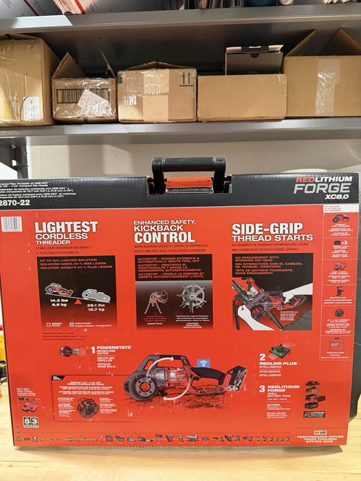 MILWAUKEE 2870-22 M18 18V FUEL PIPE THREADER W/ ONE KEY (NEW FACTORY SEALED)
