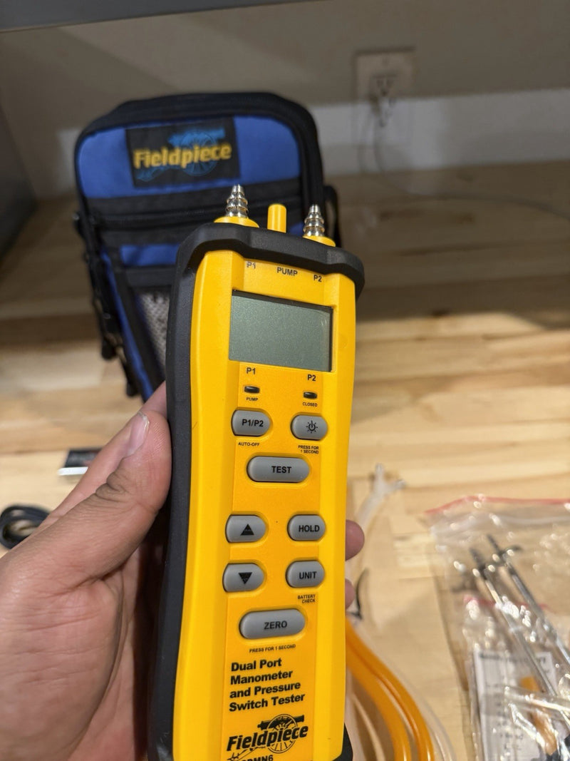 FIELDPIECE SDMN6 DUAL PORT MANOMETER & PRESSURE SWITCH TESTER
