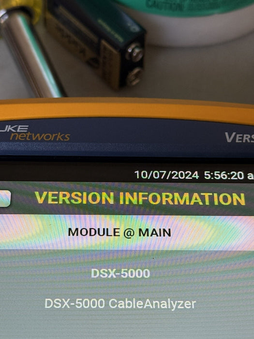 FLUKE NETWORKS DSX-5000 VERSIV CAT6A CABLE CERTIFIER TESTER KIT