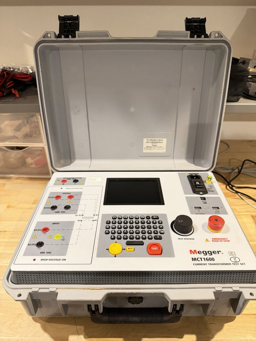 MEGGER MCT1600 CURRENT TRANSFORMER TEST SET FOR PARTS