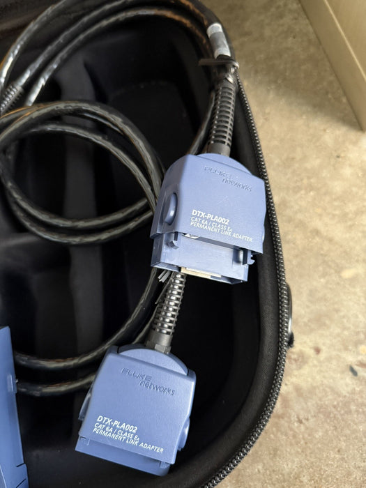 FLUKE NETWORKS DTX-1800 CABLE ANALYZER W/DTX-SFM2 DTX-MFM2 DTX-PLA002 (TESTED)