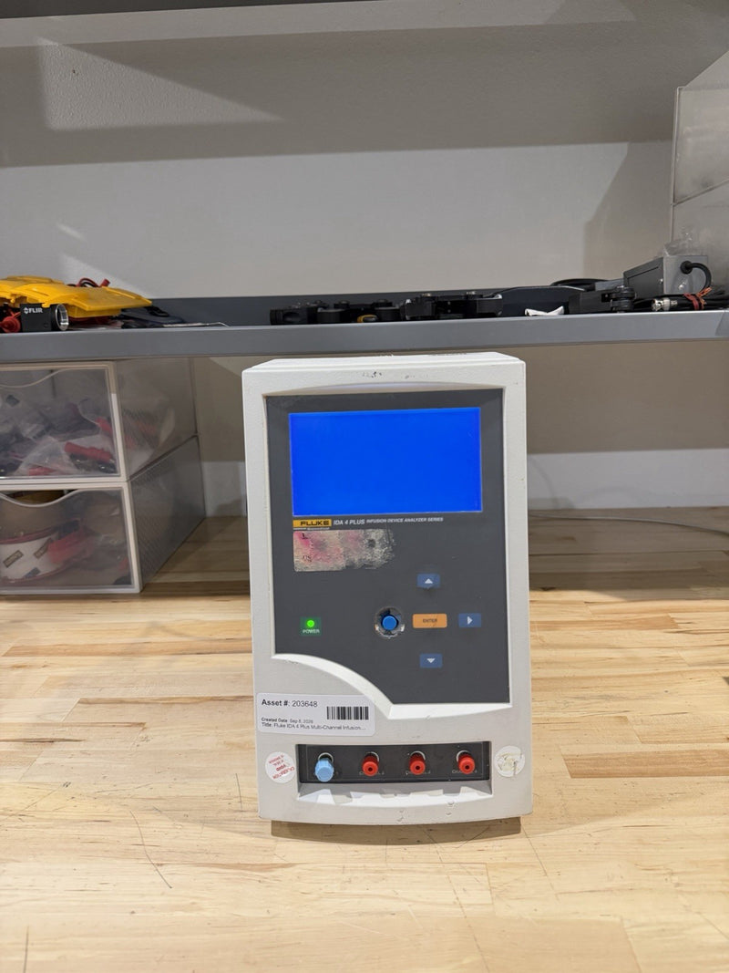 FLUKE BIOMEDICAL IDA 4 PLUS INFUSION DEVICE ANALYZER (PARTS ONLY) SHIPS FAST