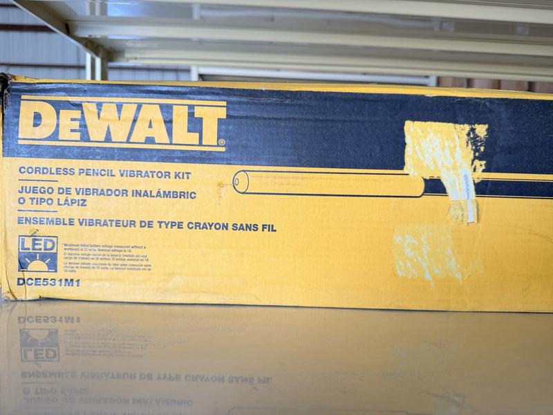 DEWALT DCE531M1 20V MAX CONCRETE VIBRATOR PENCIL KIT (NEW SEAED) FREE SHIPPING