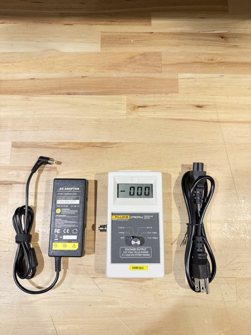 FLUKE BIOMEDICAL DPM2PLUS PRESSURE METER (TESTED) FREE SHIPPING CALIBRATED 2027