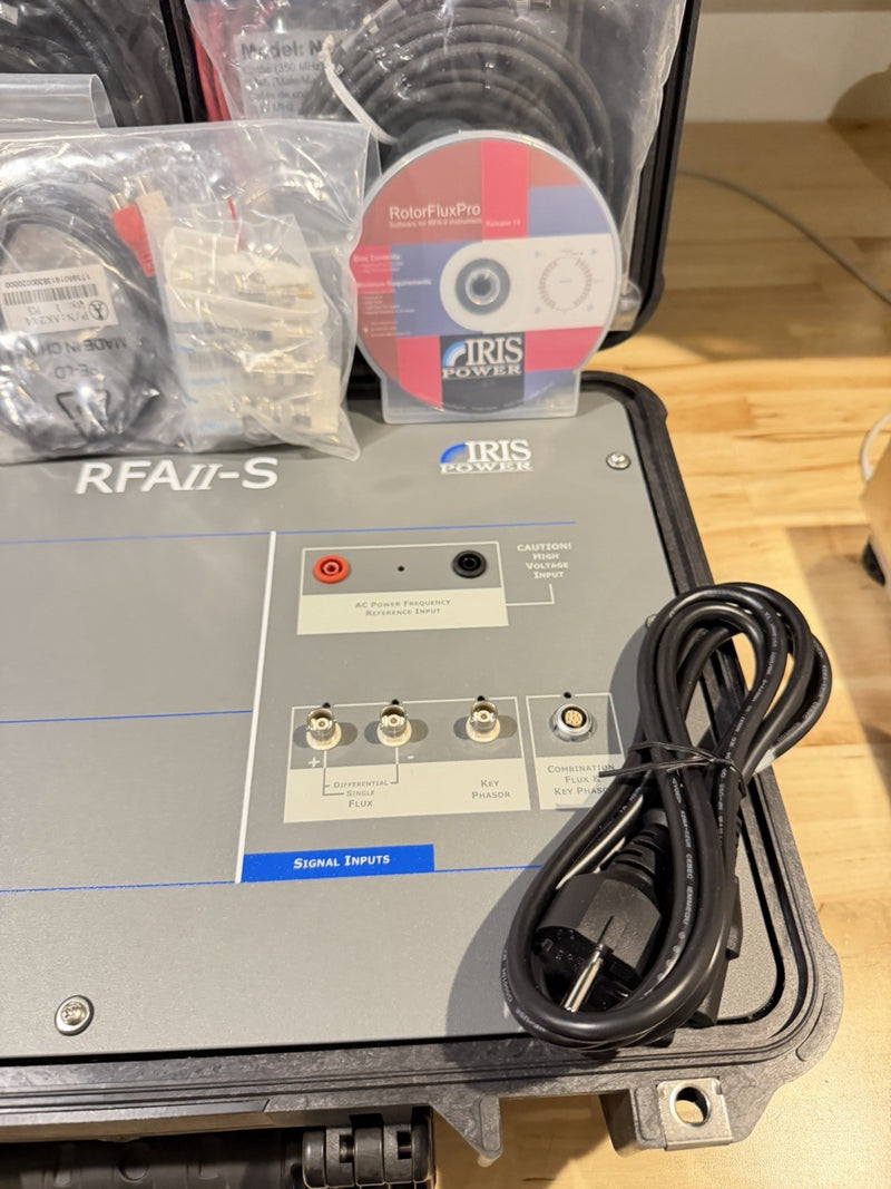 IRIS POWER RFAII-S MAGNETIC FLUX ANALYZER WITH ACCESSORIES TESTED