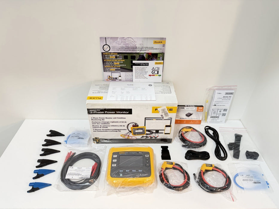 FLUKE 3540 FC 3-PHASE POWER MONITOR KIT (NEW FACTORY SEALED) FREE SHIPPING