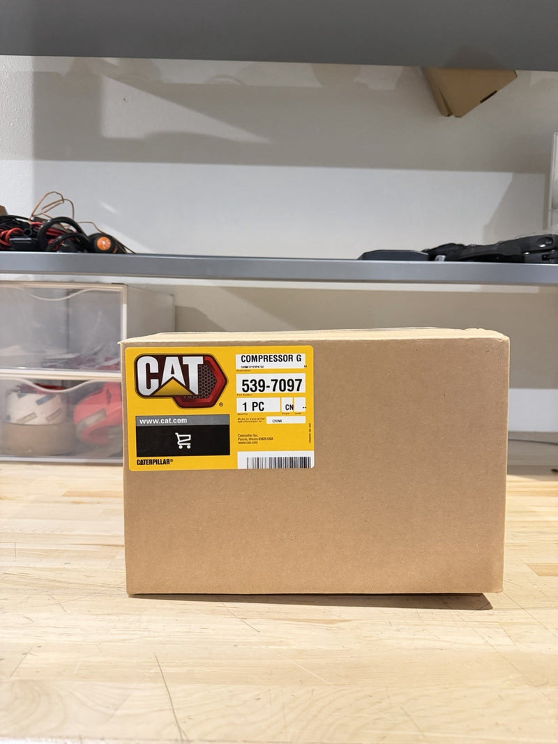 CATERPILLAR 539-7097 REFRIGERANT COMPRESSOR NEW FACTORY SEALED - GENUINE OEM NEW