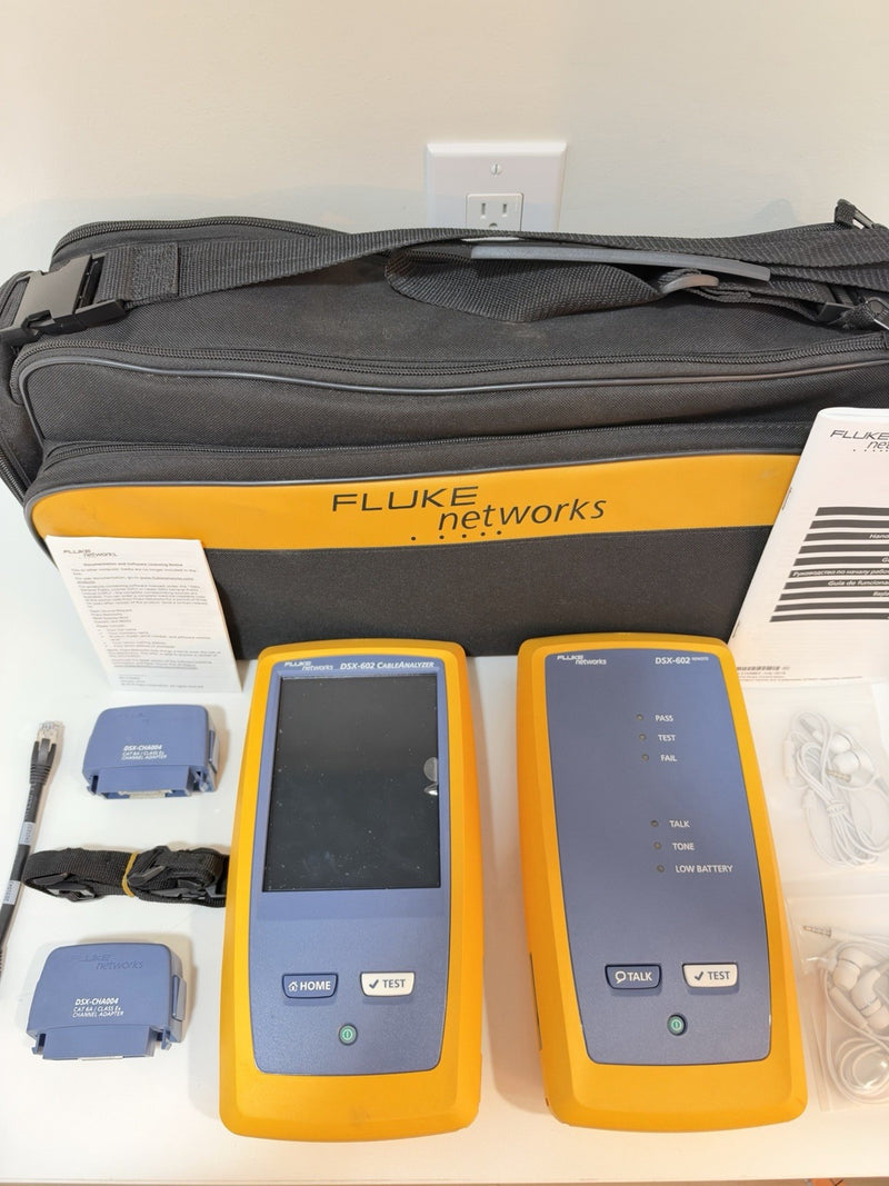 FLUKE NETWORKS DSX-602 PRO 500MHZ CABLE ANALYZER V2 W/ WIFI - SHIPS FREE NEW