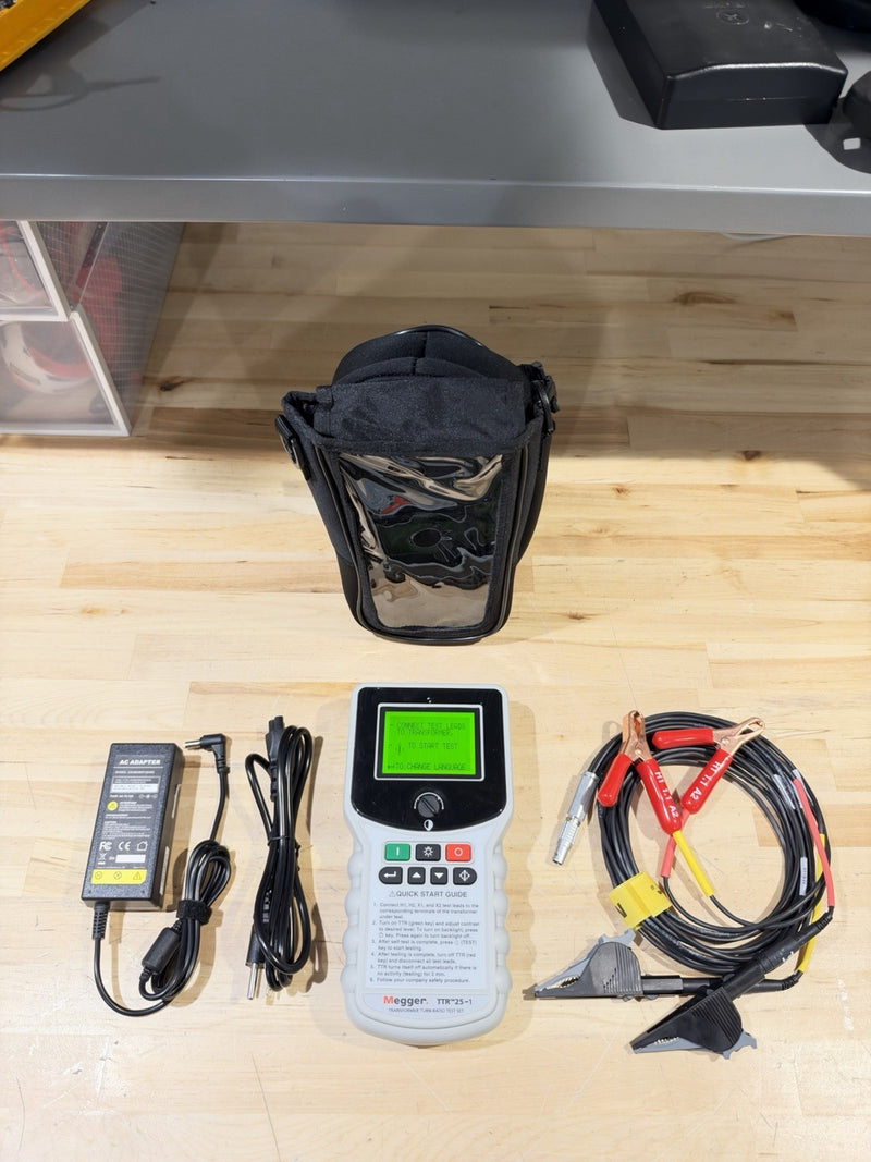 MEGGER TTR-25-1 SINGLE & THREE PHASE TRANSFORMER TURN-RATIO TEST SET SHIPS FREE