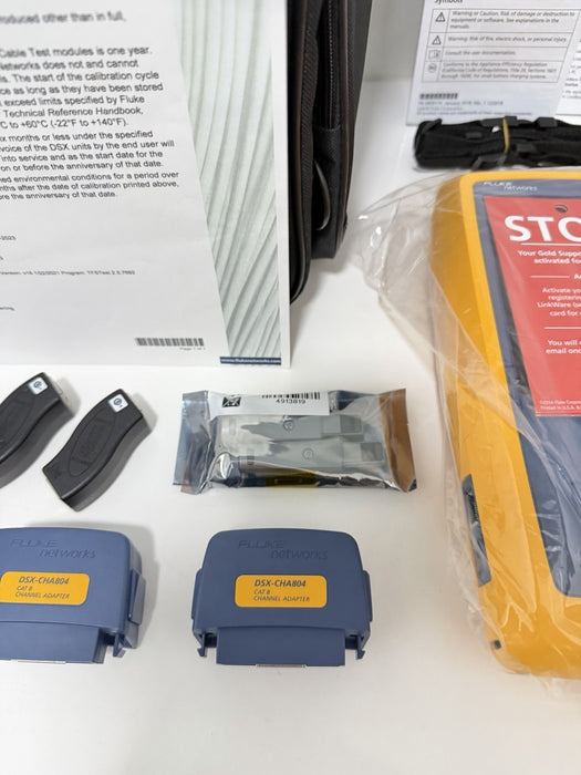 FLUKE NETWORKS DSX2-8000 ANALYZER/GLD 1 YEAR SUPPORT NEW SEALED