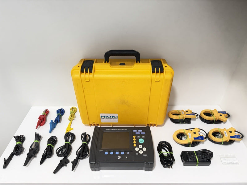 HIOKI 3196 POWER QUALITY ANALYZER WITH PROBES & LEADS TESTEE