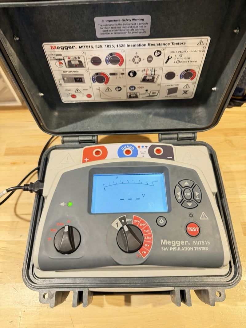 MEGGER MIT515 5KV INSULATION TESTER (PARTS ONLY) ERR 10 SHIPS FAST