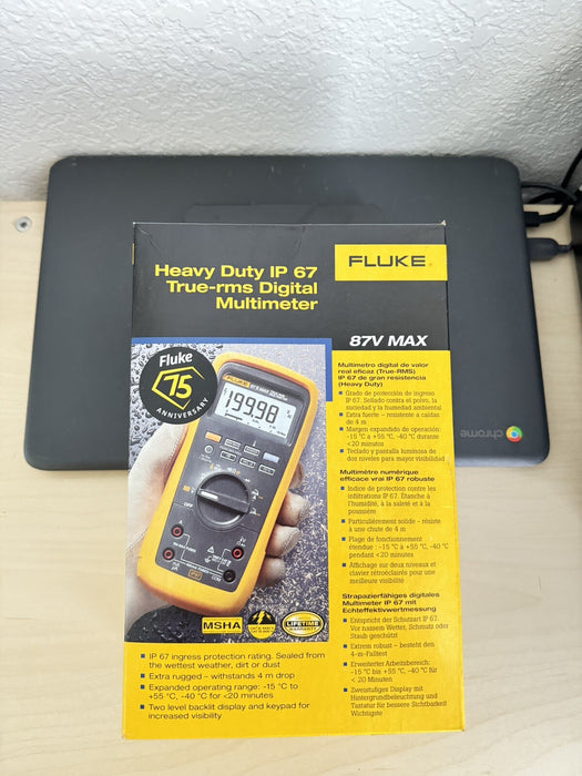 FLUKE 87V MAX HEAVY DUTY IP 67 TRUE-RMS DIGITAL MULTIMETER (MFG-2024) NEW SEALED