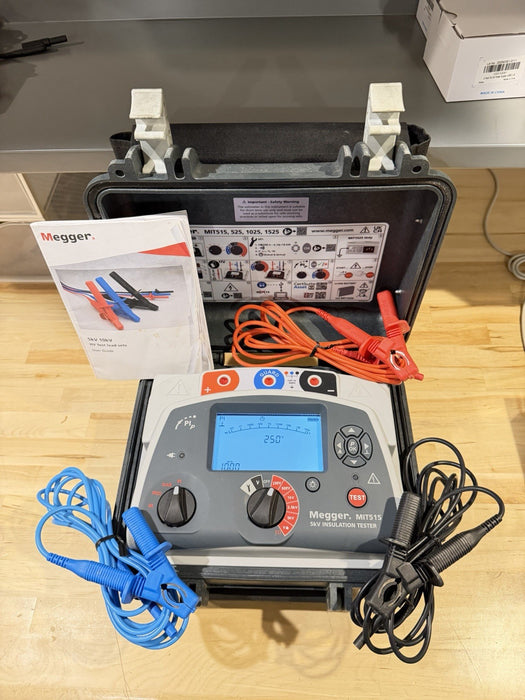 MEGGER MIT515 5KV INSULATION TESTER WITH LEADS & CHARGER TESTED