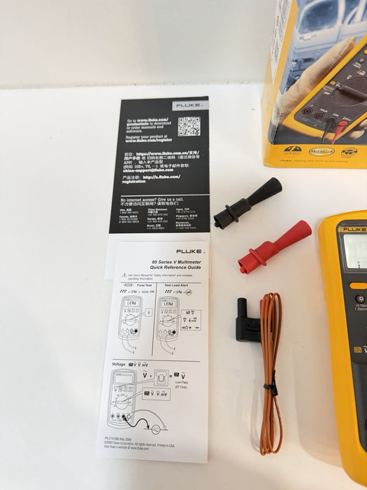 FLUKE 87V INDUSTRIAL TRUE RMS MULTIMETER WITH TEMPERATURE (NEW FACTORY SEALED)