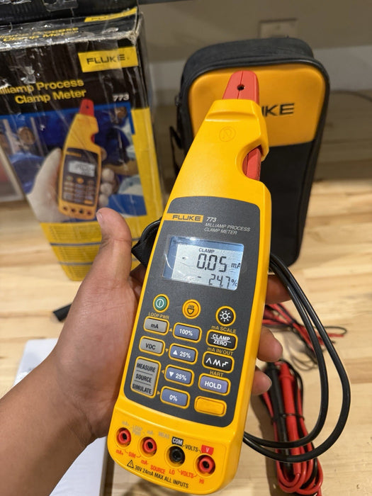 FLUKE 773 MILLIAMP PROCESS CLAMP (TESTED) FREE SHIPPING