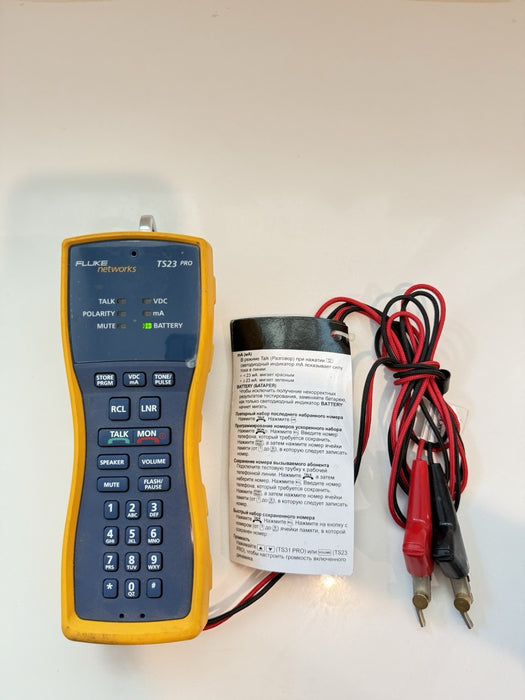 FLUKE NETWORKS TS23 PRO TEST SET TESTED