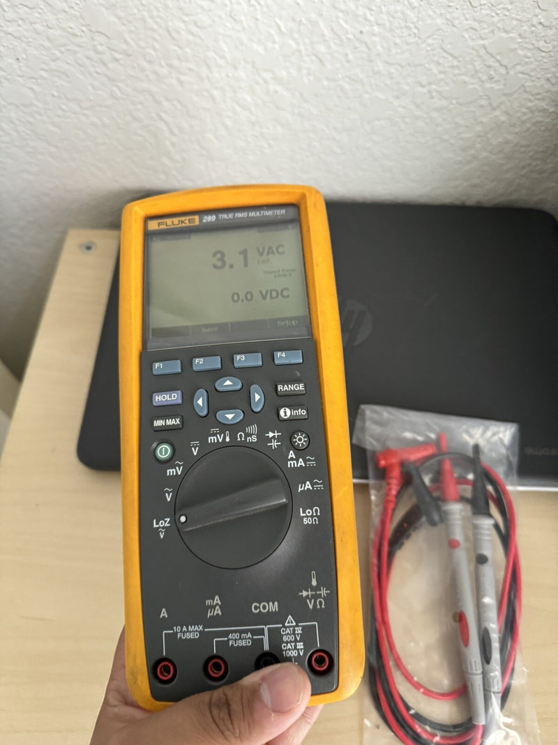 FLUKE 289 TRUE-RMS LOGGING MULTIMETER WITH LEADS