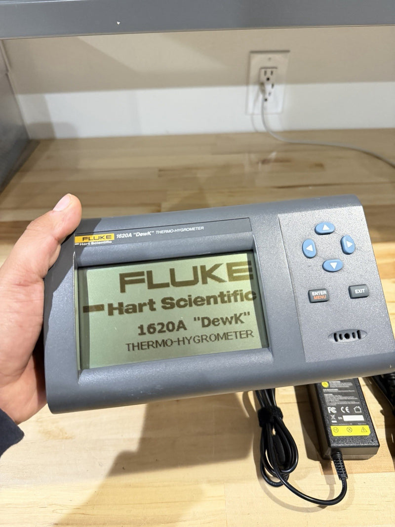 FLUKE 1620A DEWK THERMO HYGROMETER WITH CHARGER TESTED
