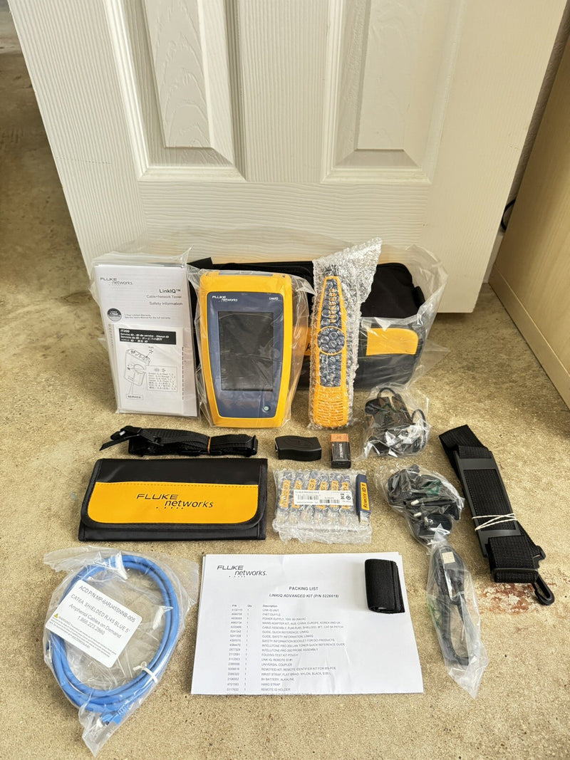 FLUKE NETWORKS LIQ-KIT LINKIQ TESTER & INTELLITONE PRO 200 CABLE NETWORK TESTER