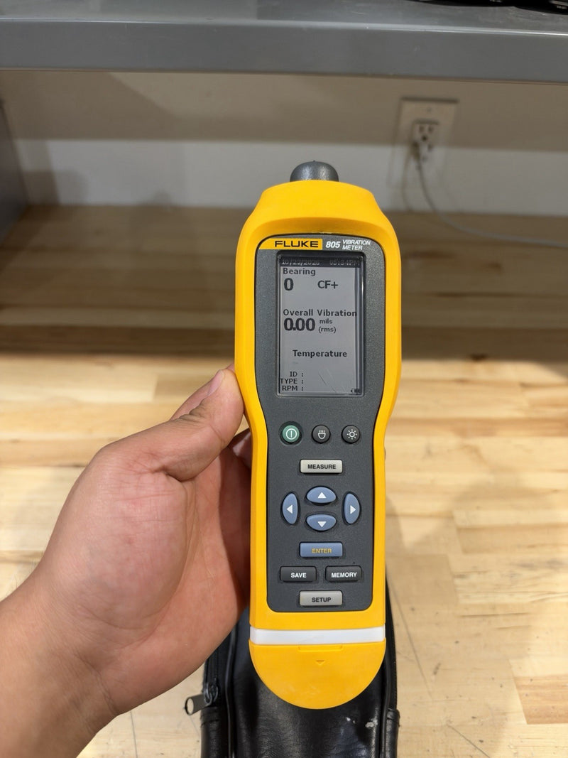 FLUKE 805 VIBRATION METER W/ BAG (TESTED) FREE SHIPPING