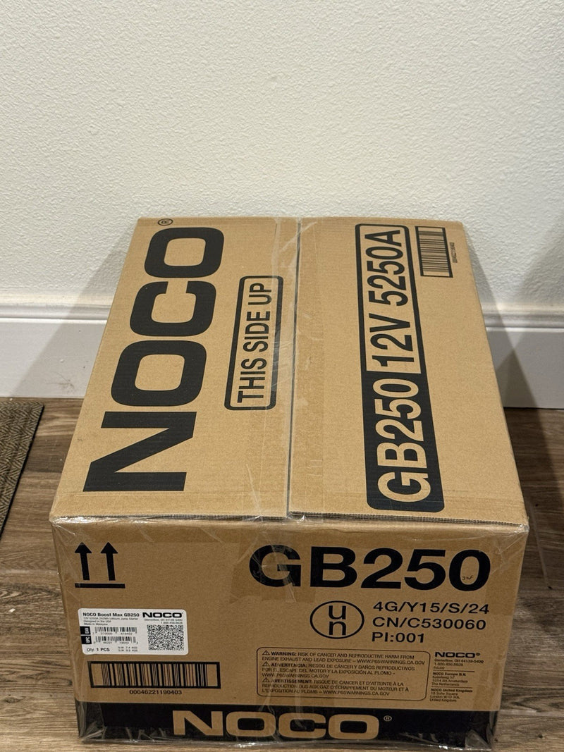 NOCO BOOST MAX GB250 5250A 12V ULTRASAFE PORTABLE JUMPER STARTER -FACTORY SEALED