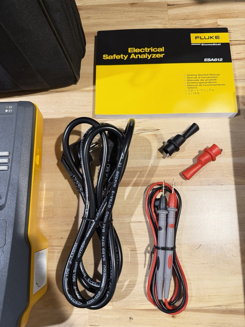 FLUKE ESA612 230V ELECTRICAL SAFETY ANALYZER WITH ACCESSORIES TESTED