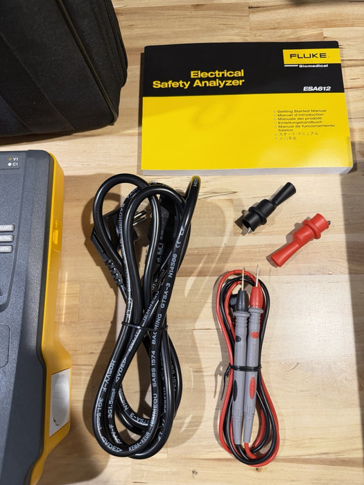 FLUKE ESA612 230V ELECTRICAL SAFETY ANALYZER WITH ACCESSORIES TESTED