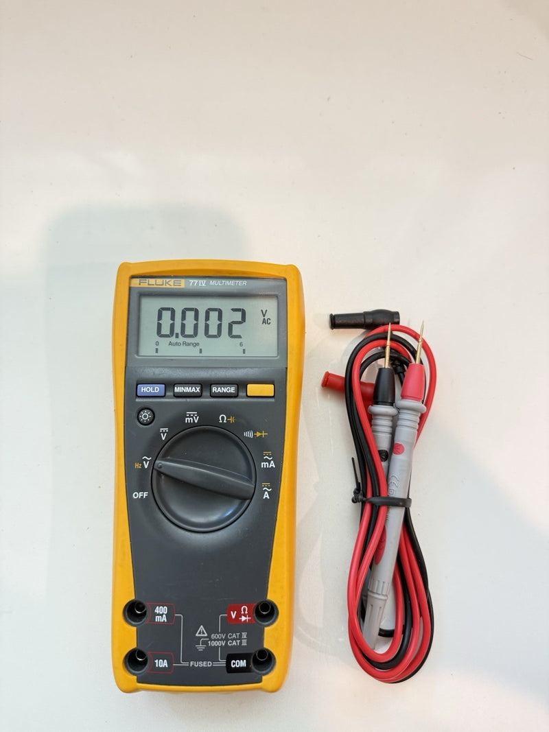 FLUKE 77-IV MULTIMETER WITH LEAD SET FOR PARTS
