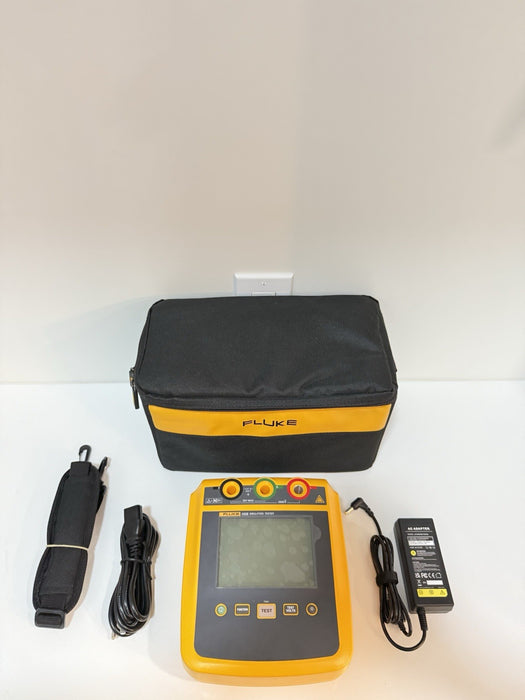 FLUKE 1535 MEGOHMMETER INSULATION TESTER WITHBAG & CHARGER