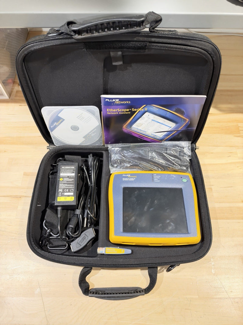 FLUKE NETWORKS ETHERSCOPE SERIES II NETWORK ASSISTANT KIT - SHIPS FAST