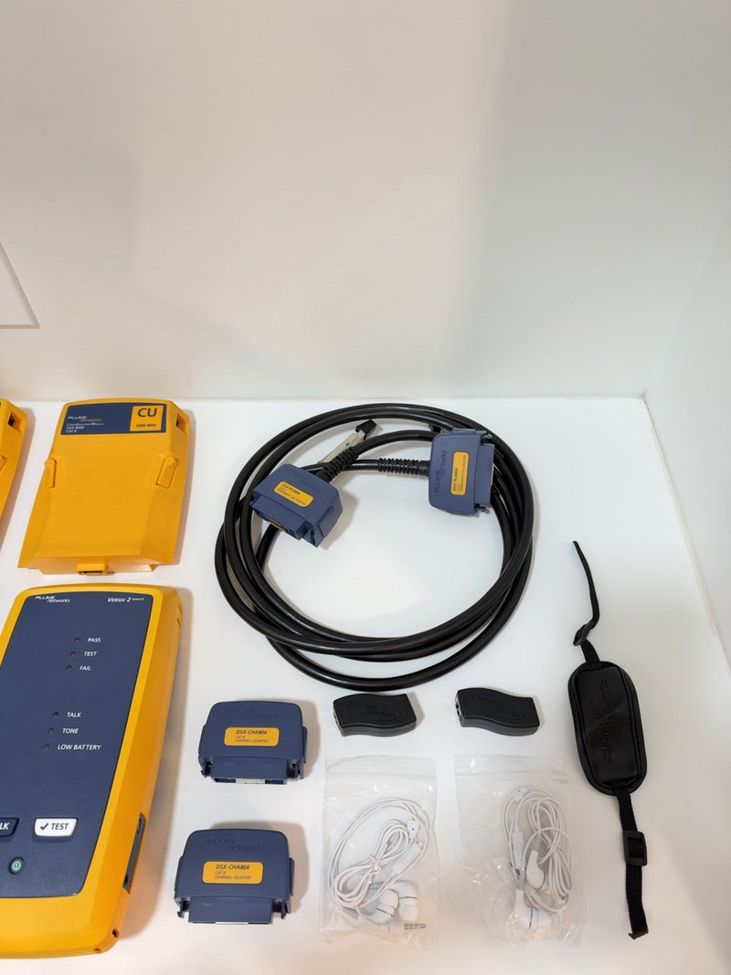 FLUKE NETWORKS DSX2-8000 VERSIV 2 CAT6A CAT8 LAN CABLE CERTIFIER TESTER DSX-8000