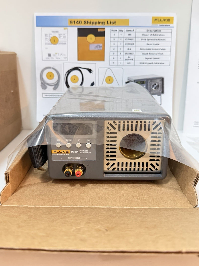 FLUKE 9140-C-156 DRY-WELL CALIBRATOR KIT CAL DATE 20252026