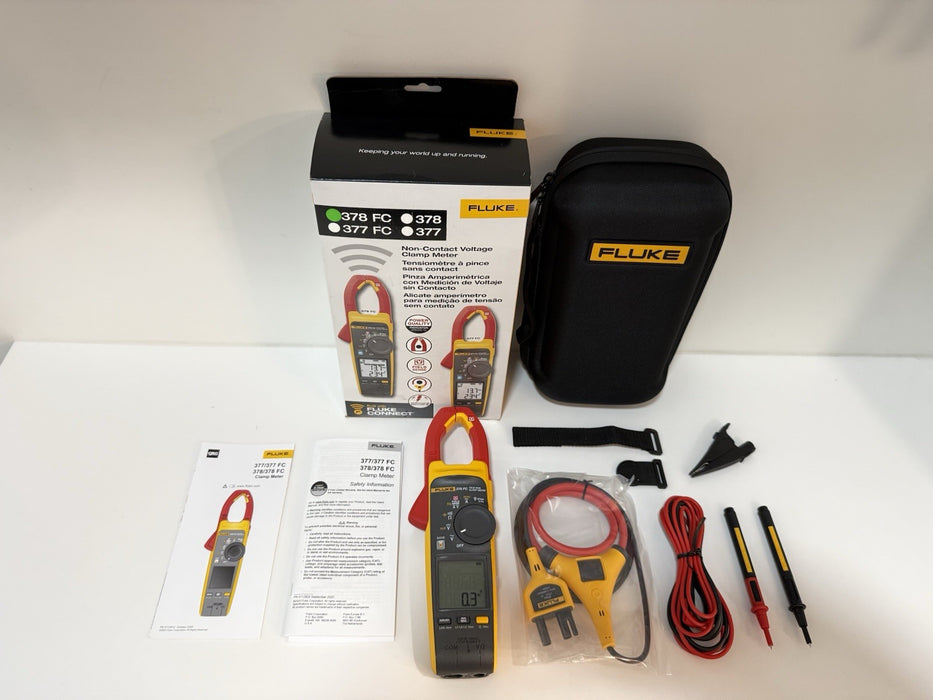 FLUKE 378 FC NON-CONTACR VOLTAGE CLAMP METER CALIBRATED 2025 NEW SEALED