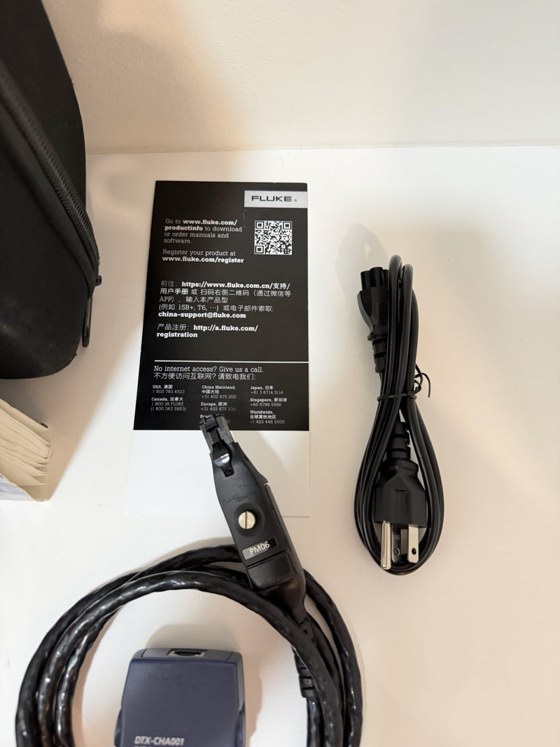 FLUKE NETWORKS DTX-1800 DTX CABLE ANALYZER KIT & PLA001 TESTED