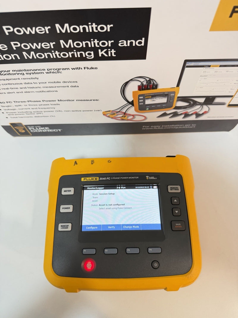 FLUKE 3540 FC 3-PHASE POWER MONITOR KIT FREE SHIPPING