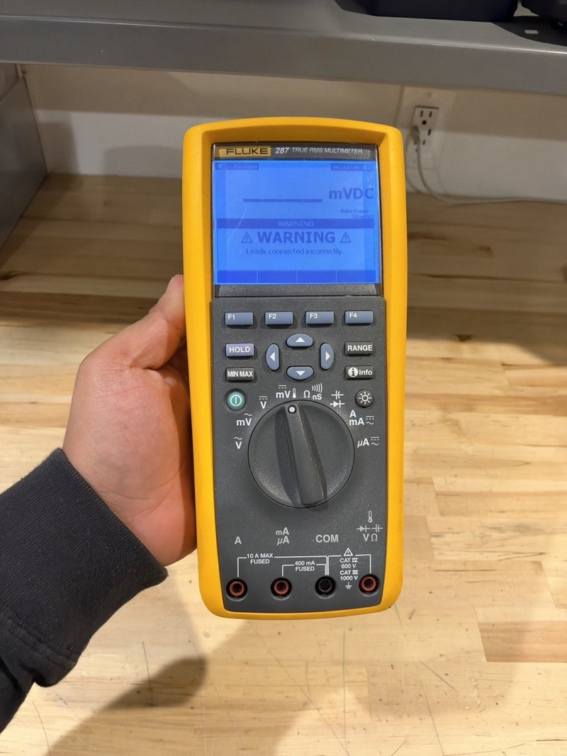 FLUKE 287 TRUE-RMS LOGGING MULTIMETER (PARTS ONLY) FOR PARTS NO BACK COVER