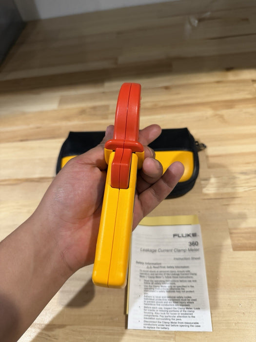 FLUKE 360 LEAKAGE CLAMP W/ BAG & MANUAL-SHIPS FAST
