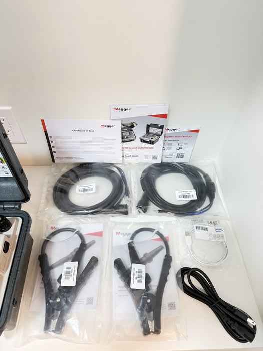 MEGGER DLRO10HDX DIGITAL LOW RESISTANCE OHMMETER KIT(NEW FACTORY SEALED)CAL 2025