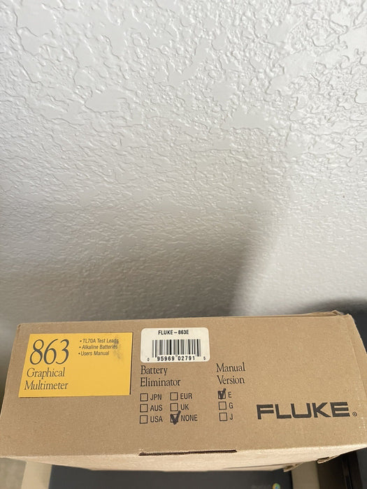 FLUKE 863 GRAPHICAL MULTIMETER ACCESSORIES MANUALS BOX