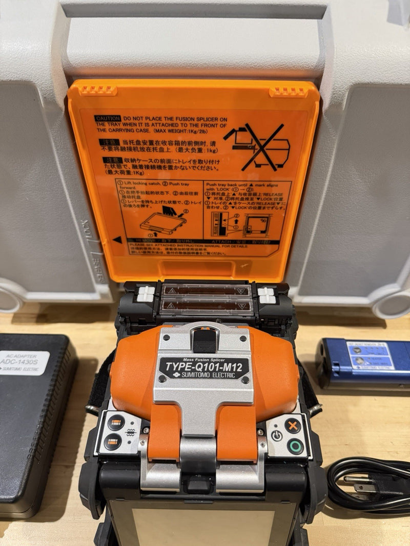 SUMITOMO ELECTRIC TYPE-Q101-M12 MASS FUSION SPLICER TESTED