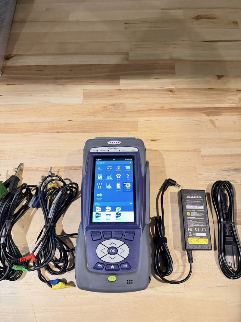 VIAVI ONX-580P ONE EXPERT FIBER TESTER WITH CABLES & CHARGER TESTED